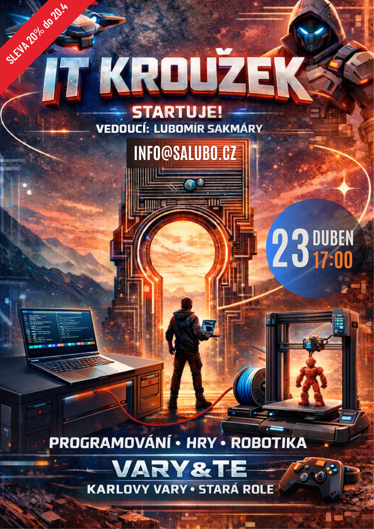 Plakát IT kroužku Salubo